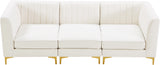 Alina Cream Velvet Modular Sofa