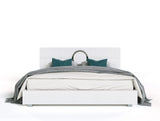 Ovidius + Victoria - Modern White Crocodile Lacquer Bedroom Set