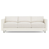 Dakota Leather-Fabric Sofa Without Pillows