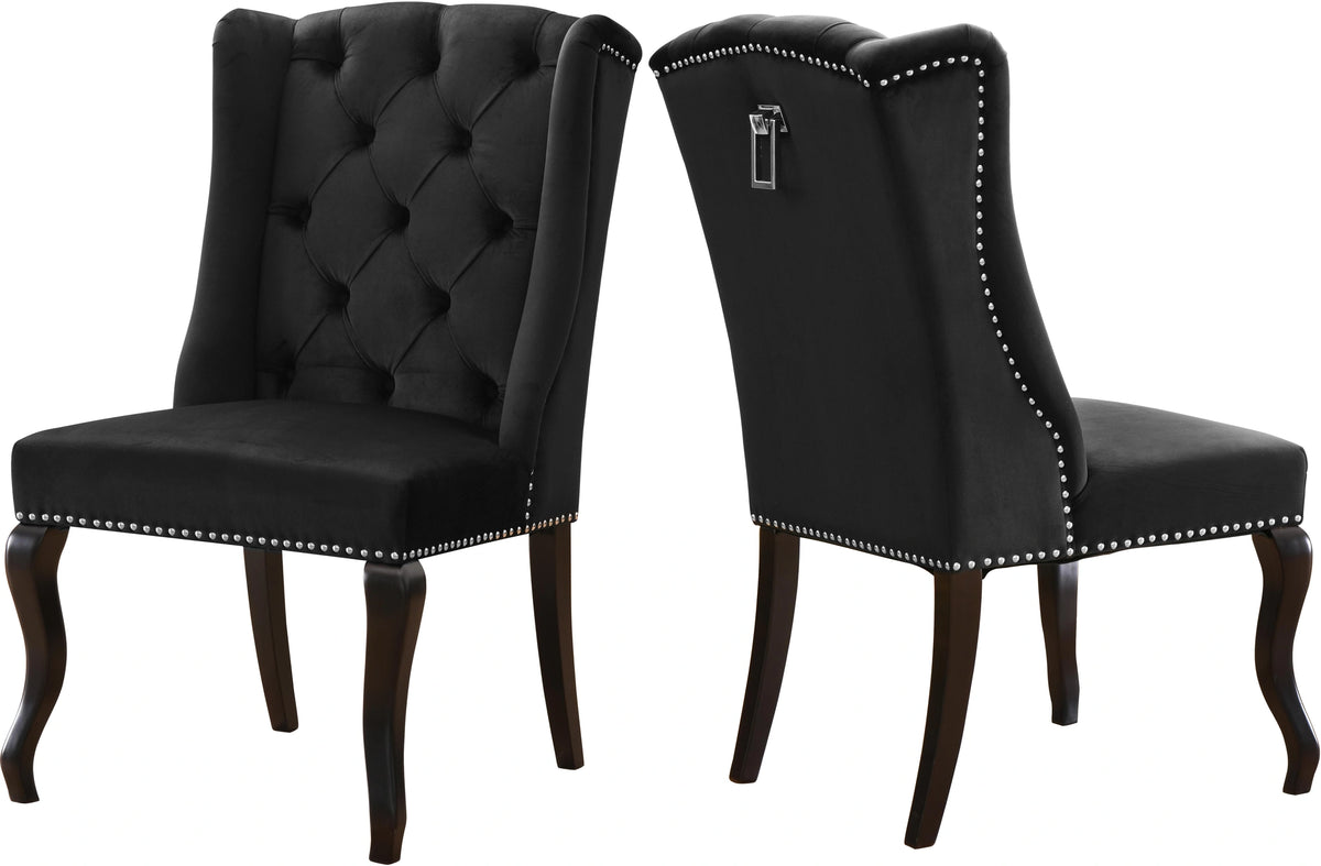 Suri Black Velvet Dining Chair