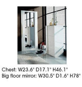 ESF Furniture Granada Standing Mirror in White