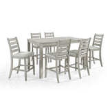 PASCAL LADDERBACK COUNTER CHAIR (2 Per Carton)-DRIFTWOOD