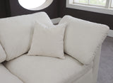 Plush Cream Velvet Standard Cloud Modular Sectional