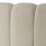 Harris - Modern Off-White Fabric Bed