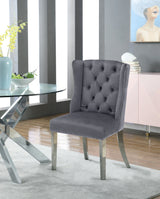 Suri Grey Velvet Dining Chair