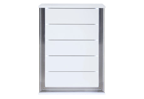 Ylime Smooth White Chest with LED