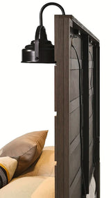 Crown Mark Furniture Carter Full Platform Bed in Brown