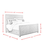 Jax Platform Storage Bedroom Set in Cherry