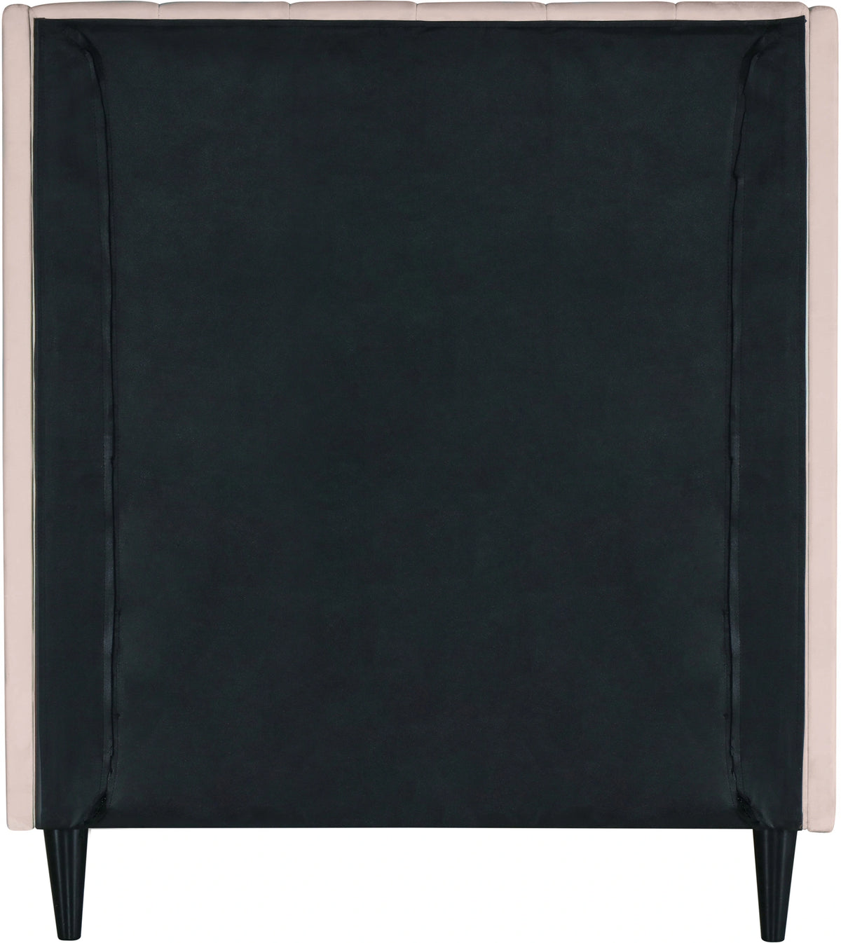 Eva Pink Velvet Twin Bed