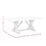 Lakeview 5PC Rectangular Dining Set in White-Table & Four Chairs