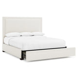 Morgan Fabric Storage Panel Bed King (64" H)