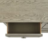 Whit-Ash 5-Drawer Door Chest in Light Grey