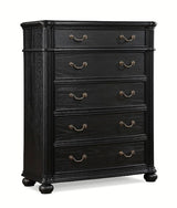 Crown Mark Furniture Kingsbury 5 Drawer Chest in Black image