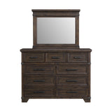 Colorado City Dresser and Mirror Set in Charcoal