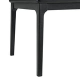 Garcia 6PC Dining Set with Table, 4 Chairs, and Bench in Black