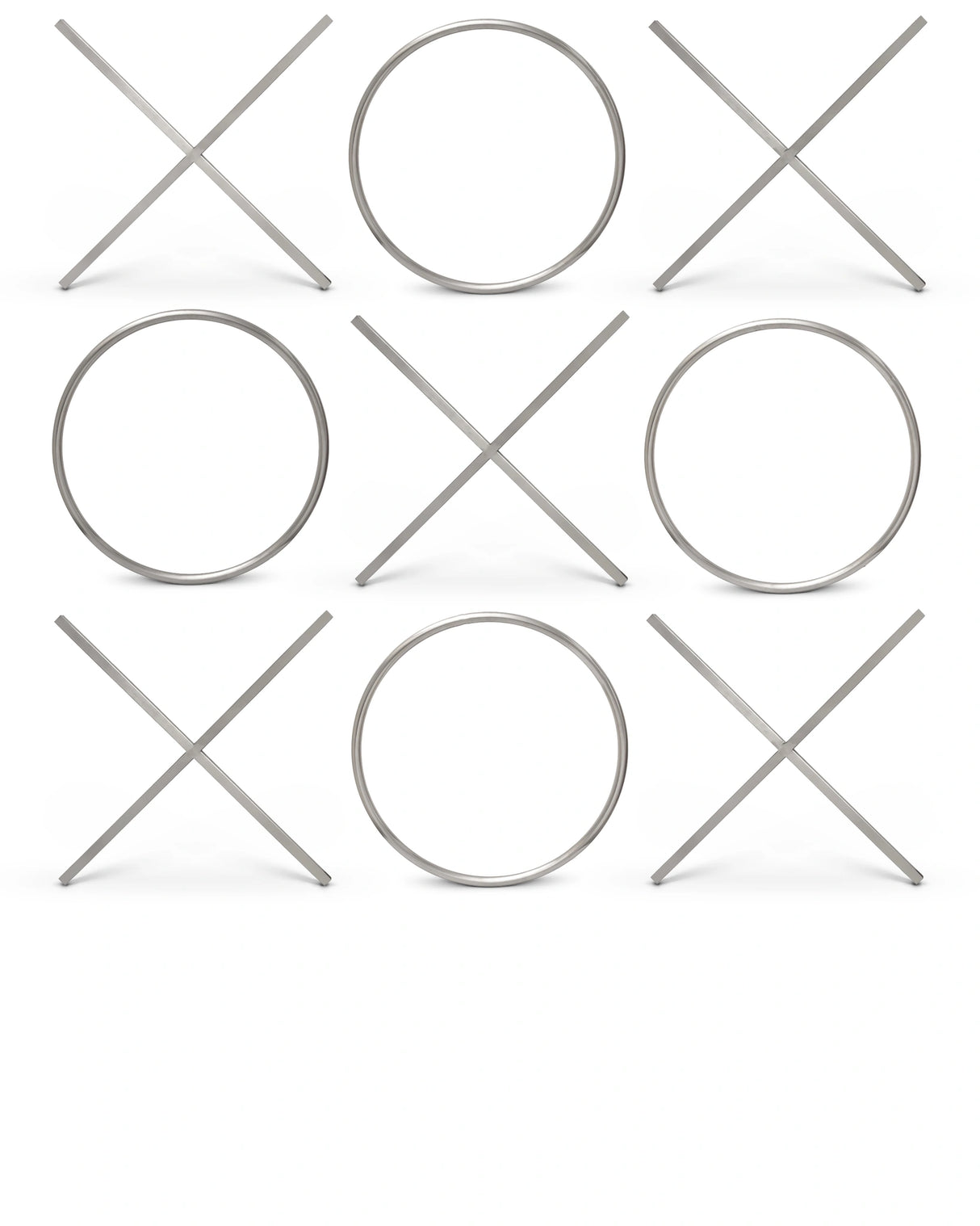 XOXO Chrome Stainless Steel Wall Decor