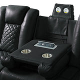 Carlo Power Motion Sofa with Power Headrest, Dropdown Table, Power Strip, LED and Reading Light