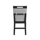 Transcend Side Chair with Light Grey Fabric in Charcoal (2 Per Carton)