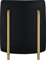 Rotunda Black Velvet Accent Chair