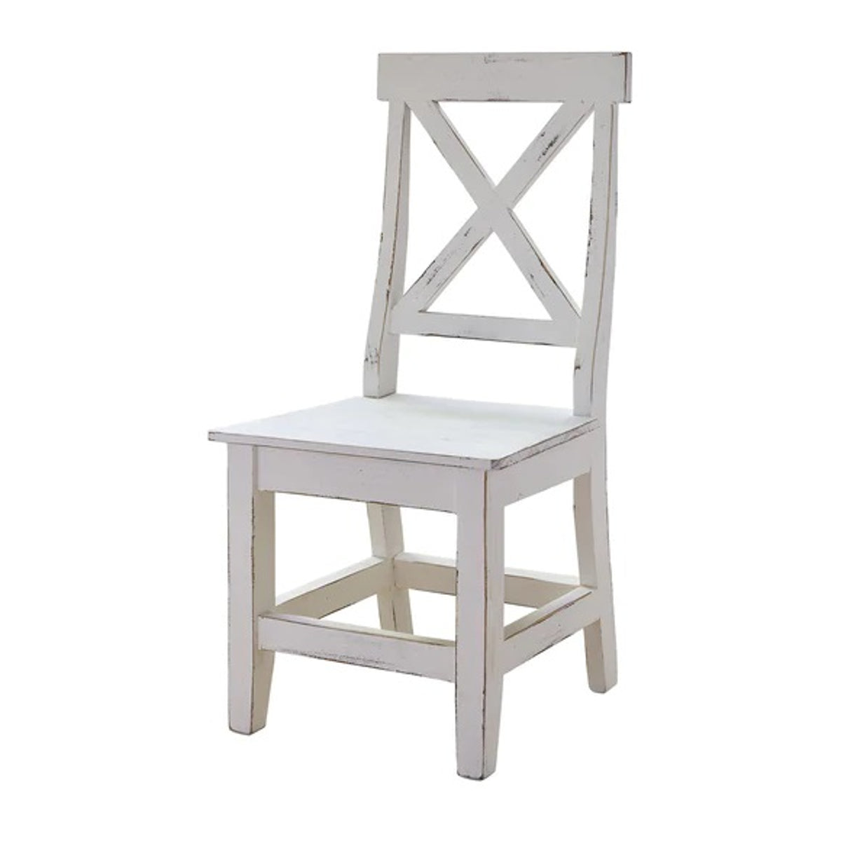 Elements International Britton Wooden Side Chair (Set of 2) in White