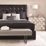 Avery Leather Panel Bed Queen (66.00" H)