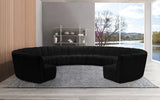 Infinity Black Velvet 11pc. Modular Sectional