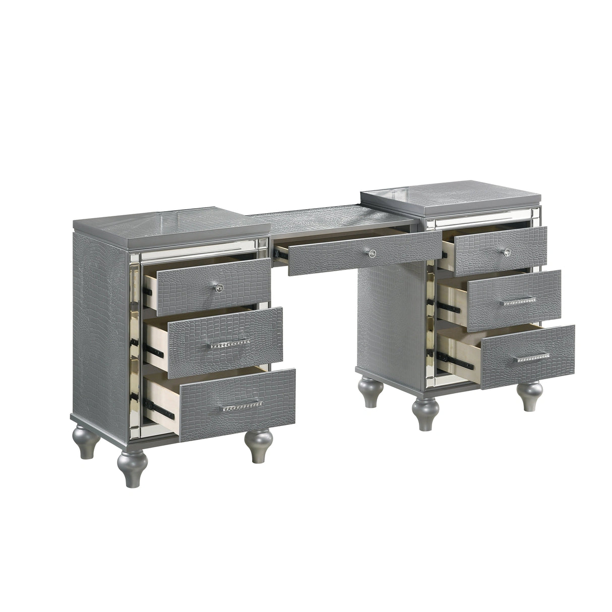 Valentino Dressing Table-Silver