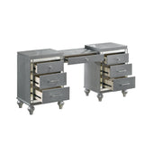 Valentino Dressing Table-Silver