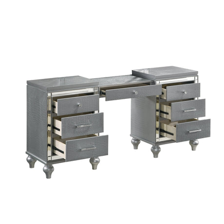 Valentino Dressing Table-Silver