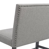 Seneca Counter 3PC Corner Bench with Grey Fabric