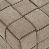 Rousey - Modern Taupe Fabric Bench