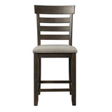 Elements International Colorado Counter Height Chair in Charcoal