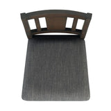 Elements International Cash Counter Height Chair (Set of 2) in Rustic Distressed Espresso