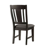 Elements International Cash Side Chair (Set of 2) in Rustic Distressed Espresso