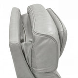 Prime Time P3 Recliner with 7 Colors LED, Cup Holders and Wireless Charger Controller in Leather Gel Light Grey