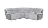 U6028 Grey Sectional with LED