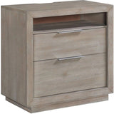 Elements International Arcadia Nightstand in Grey