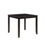 GIA 5PC 42" SQUARE COUNTER TABLE & 4 CHAIRS-EBONY