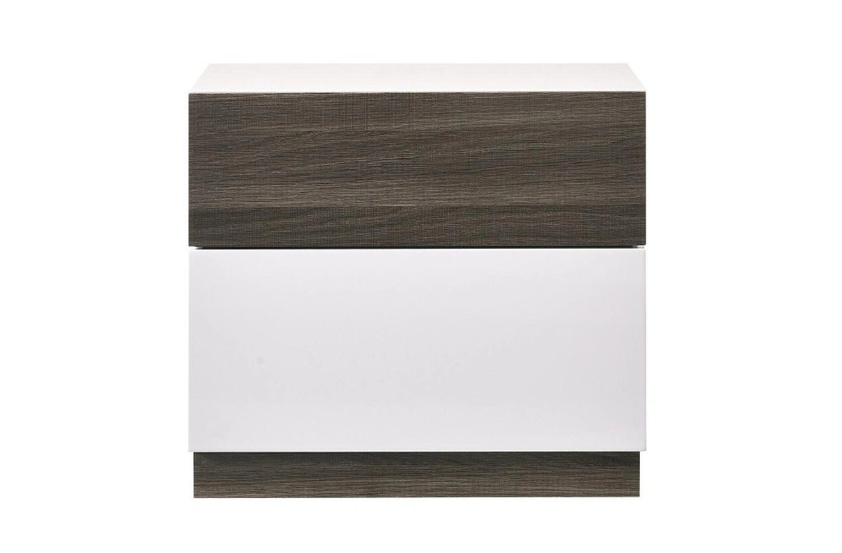 J&M Furniture Sanremo Night Stand in Walnut Veneer