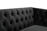 Michelle Black Velvet Sofa