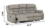 Galaxy Home Denali Sofa in Gray