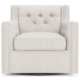 Candace Fabric Swivel Chair Without Nails
