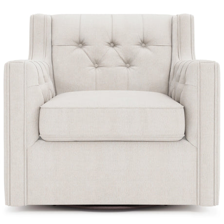 Candace Fabric Swivel Chair Without Nails