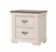 Crown Mark Furniture Leighton 2 Drawer Nightstand in White image