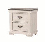 Crown Mark Furniture Leighton 2 Drawer Nightstand in White image