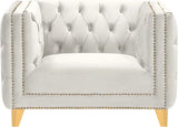 Michelle Cream Velvet Chair