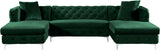 Gail Green Velvet 3pc. Sectional