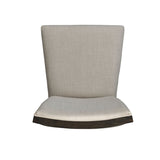Elements International Grady Upholstered Side Chair (Set of 2) in Brown