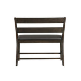 Elements International Mango Counter Height Bench in Dark Brown