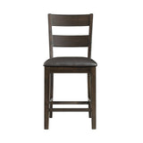 Elements International Mango Counter Height Side Chair (Set of 2) in Dark Brown